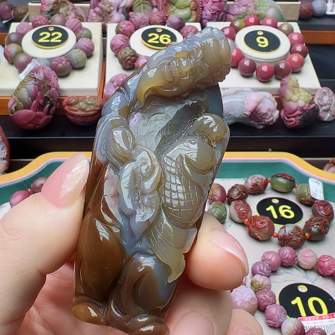 石英质玉阿拉善玛瑙定制未镶嵌