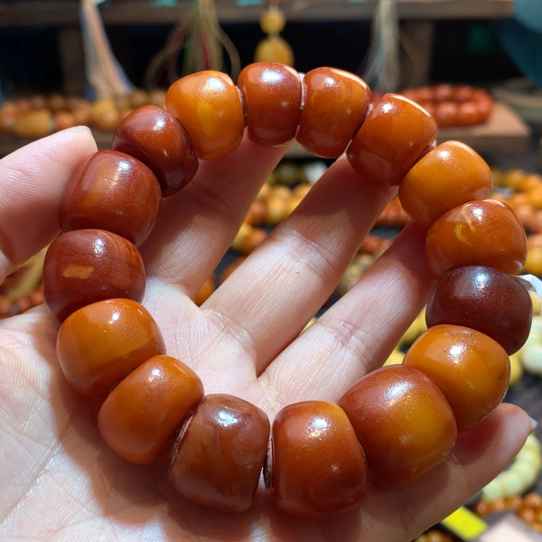 蜜蜡未镶嵌手串蜜蜡手串
