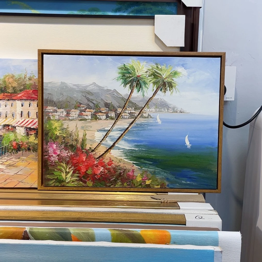 【闪购商品】油画精品手绘油画含框30×40