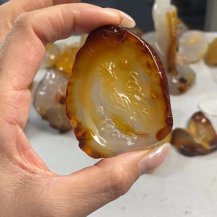 玛瑙/玉髓吊坠(不含链)未镶嵌