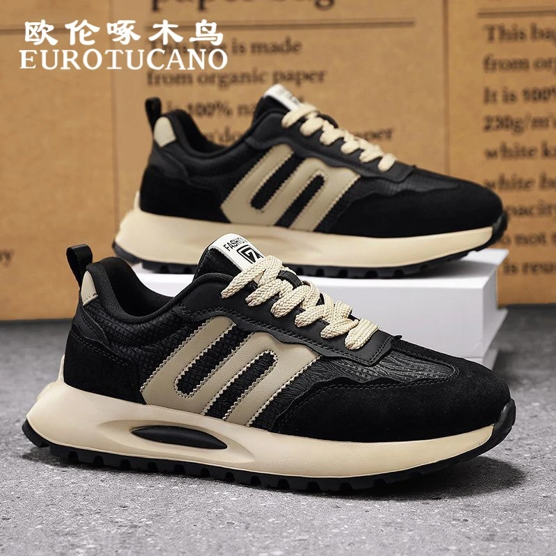 欧伦啄木鸟EUROTUCANO男鞋冬季潮流阿甘鞋子男款时尚休闲运动潮鞋