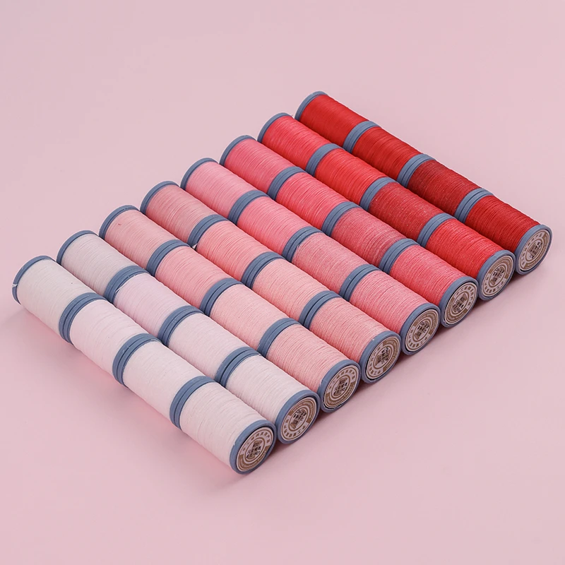 栖石高光圆蜡闪金花染集荷花色系蜡线定制编绳材料手工蜡线编织线