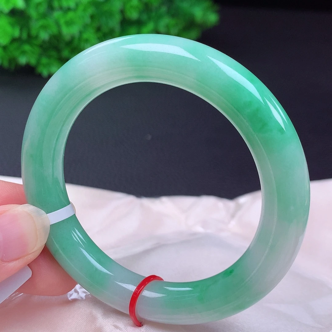 翡翠未镶嵌手镯55圈口681212