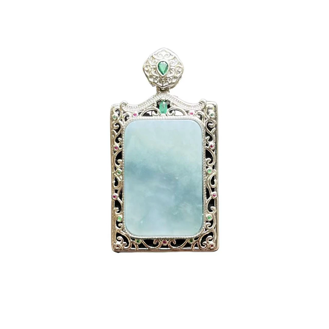 翡翠方牌吊坠(不带链) A33-09