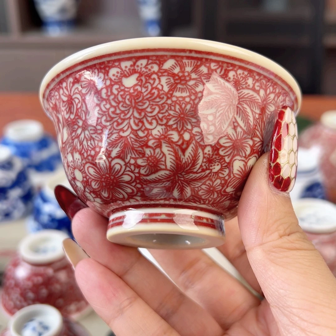 杯子黑****粉景德镇毛仔柴窑杯子