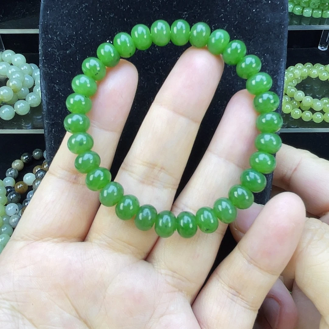 和田玉（碧玉）未镶嵌手链
