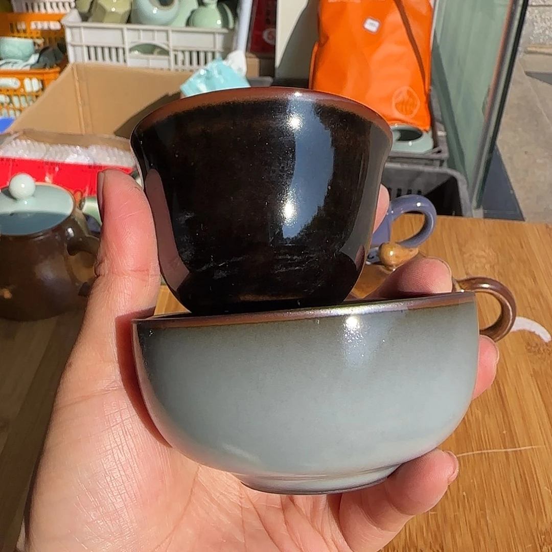 龙泉敬悦青瓷品茗杯微瑕