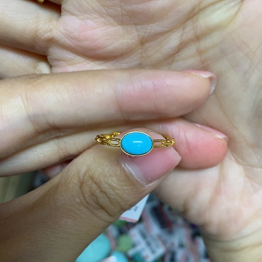 18K金镶嵌绿松石珠宝奇石