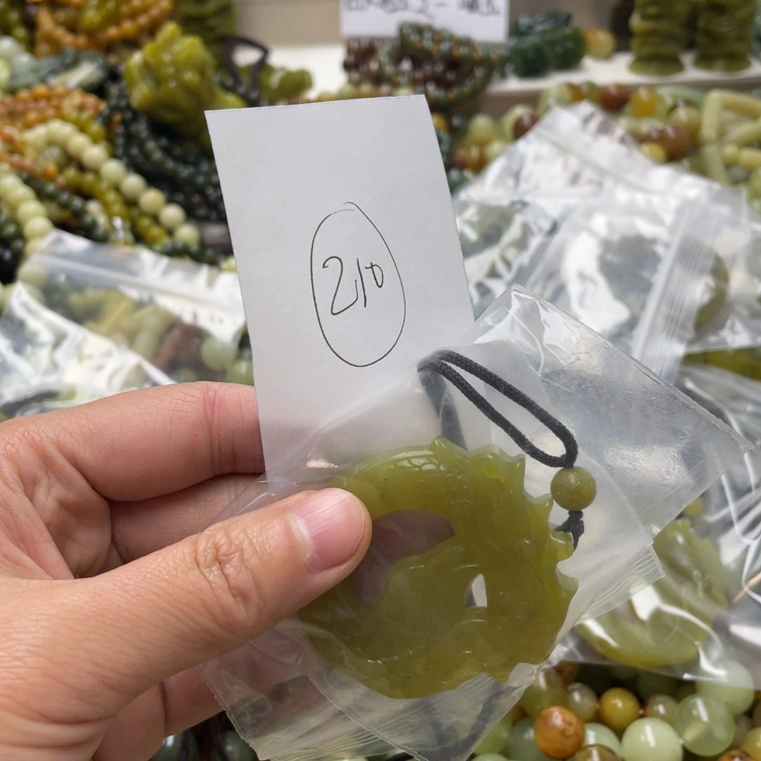 蛇纹石玉手链未镶嵌用****2