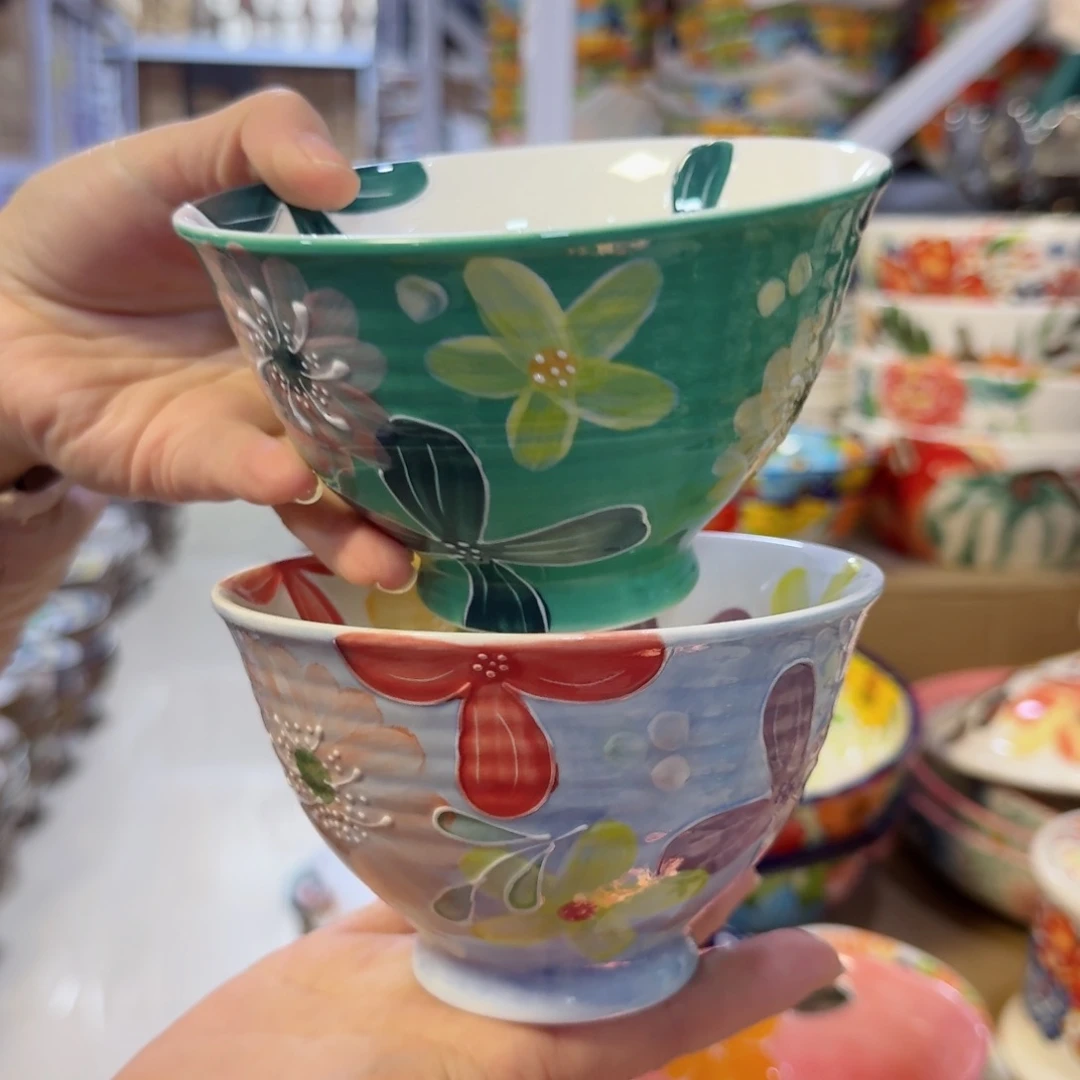 瓷片5英寸饭碗2只看图