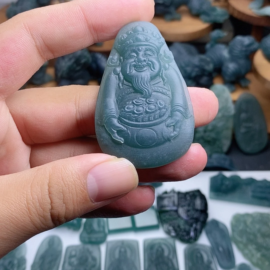 定制翡翠未镶嵌财神