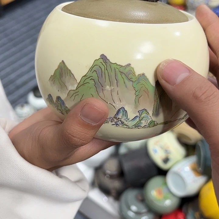 茶叶罐陶瓷家用储物罐瑕疵福利品介意勿拍