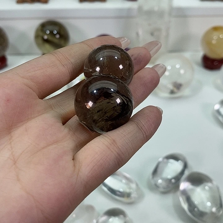 玛***加未镶嵌大型摆件（非配饰）水晶两个小球