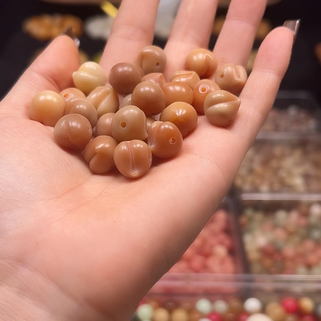 手串菩提根/象牙果卡1黄桃30颗