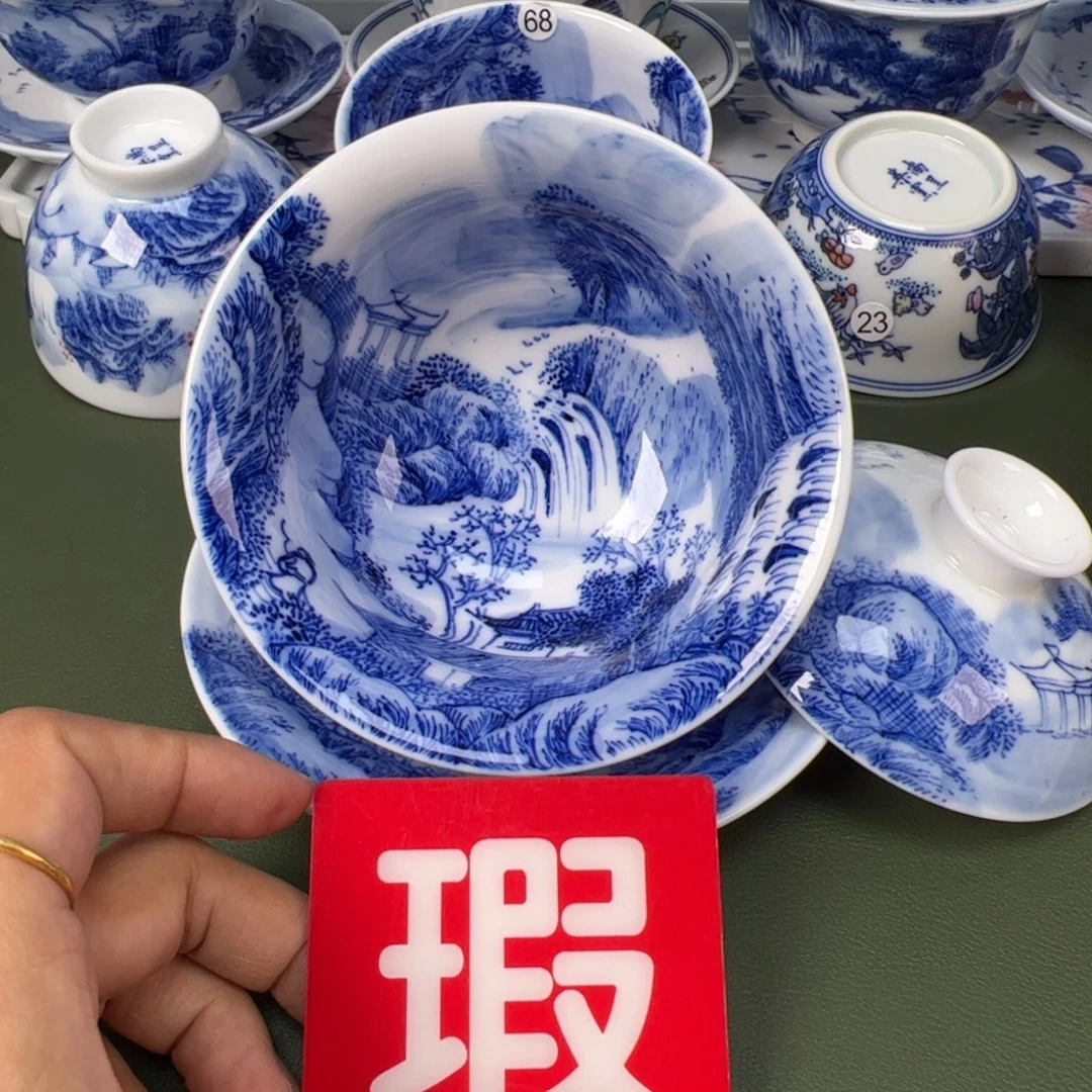 景德镇纯手工纯手绘茶具木木59