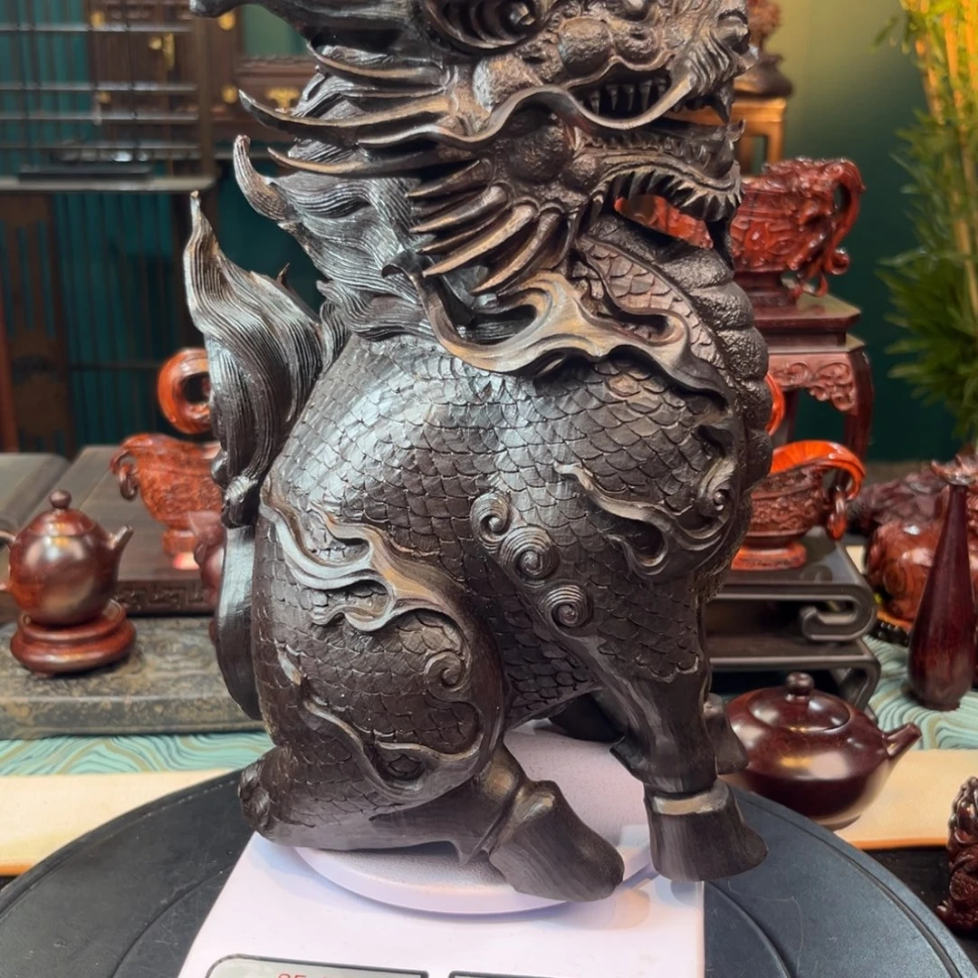 乡***鹅印度小叶紫檀手把件