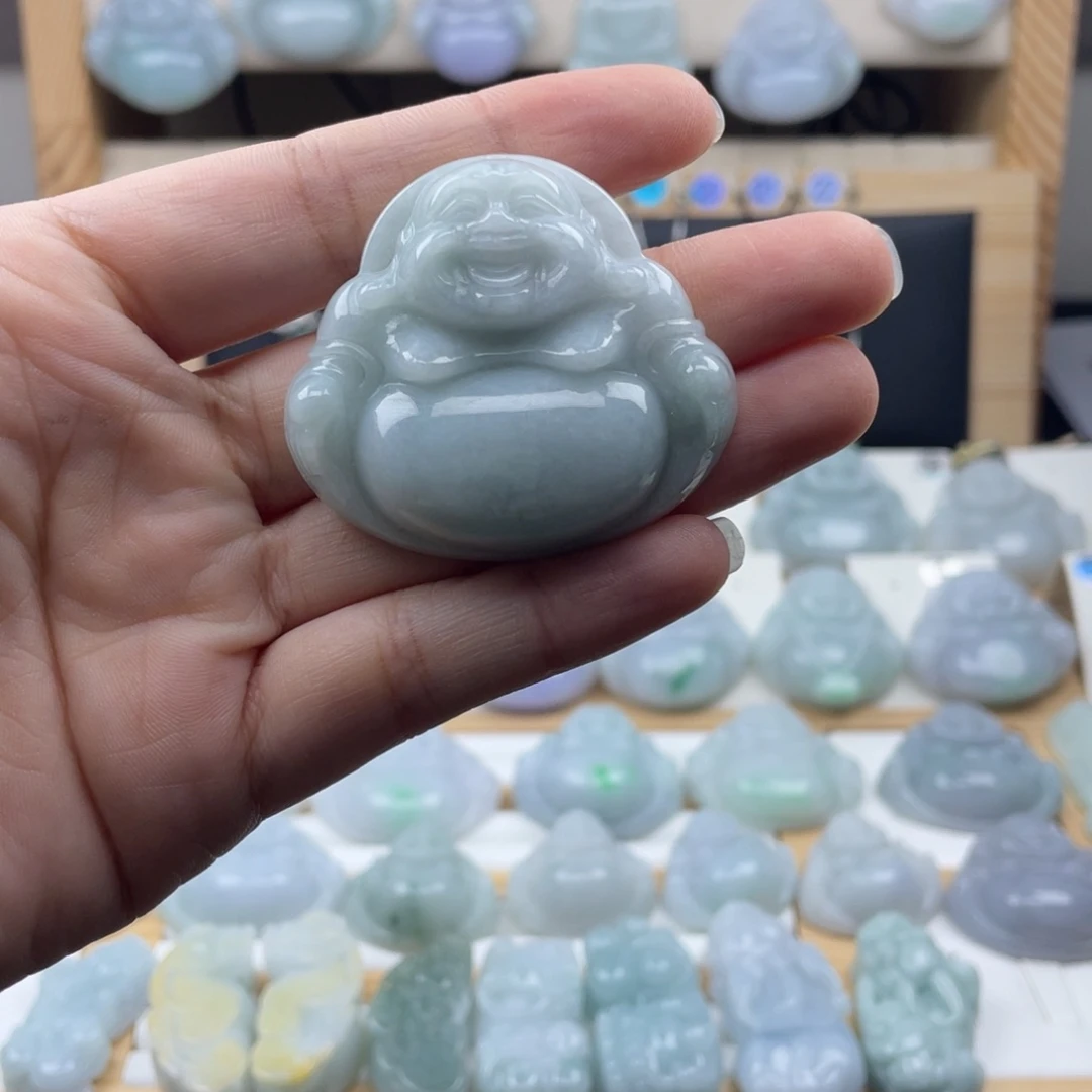 颈饰未镶嵌翡翠42尺寸佛公厚装