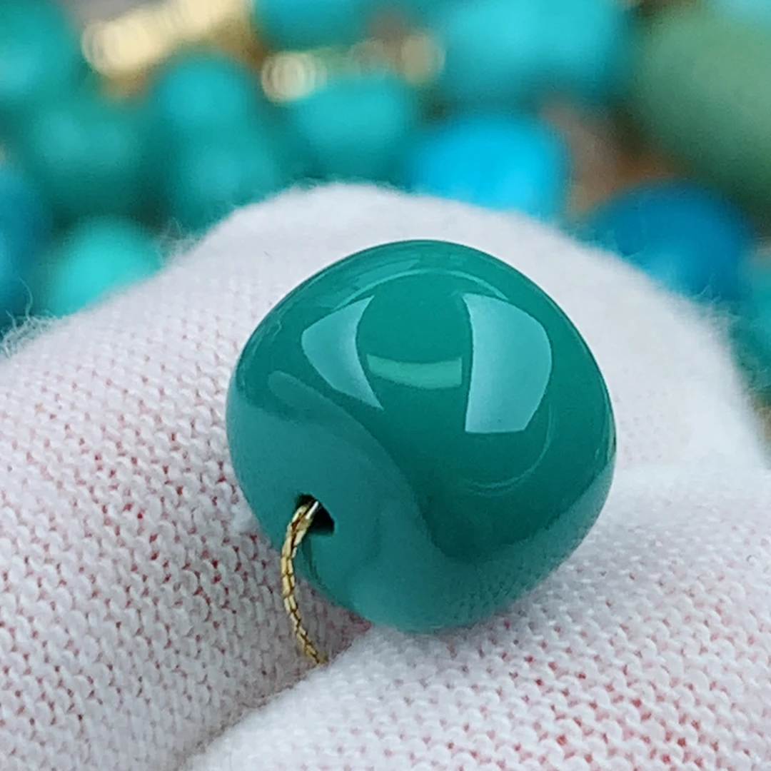 未镶嵌绿松石珠宝奇石11mm