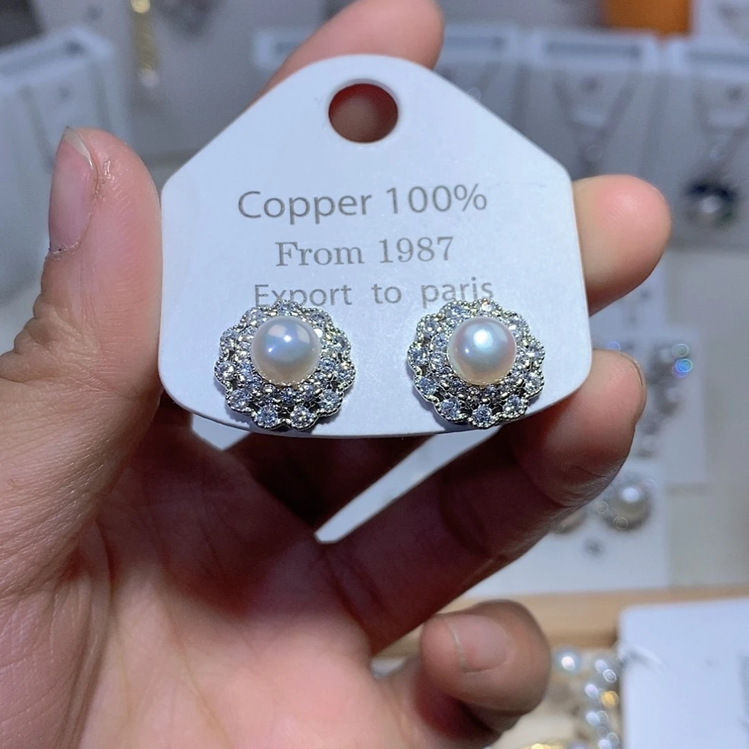 淡水珍珠未镶嵌耳饰