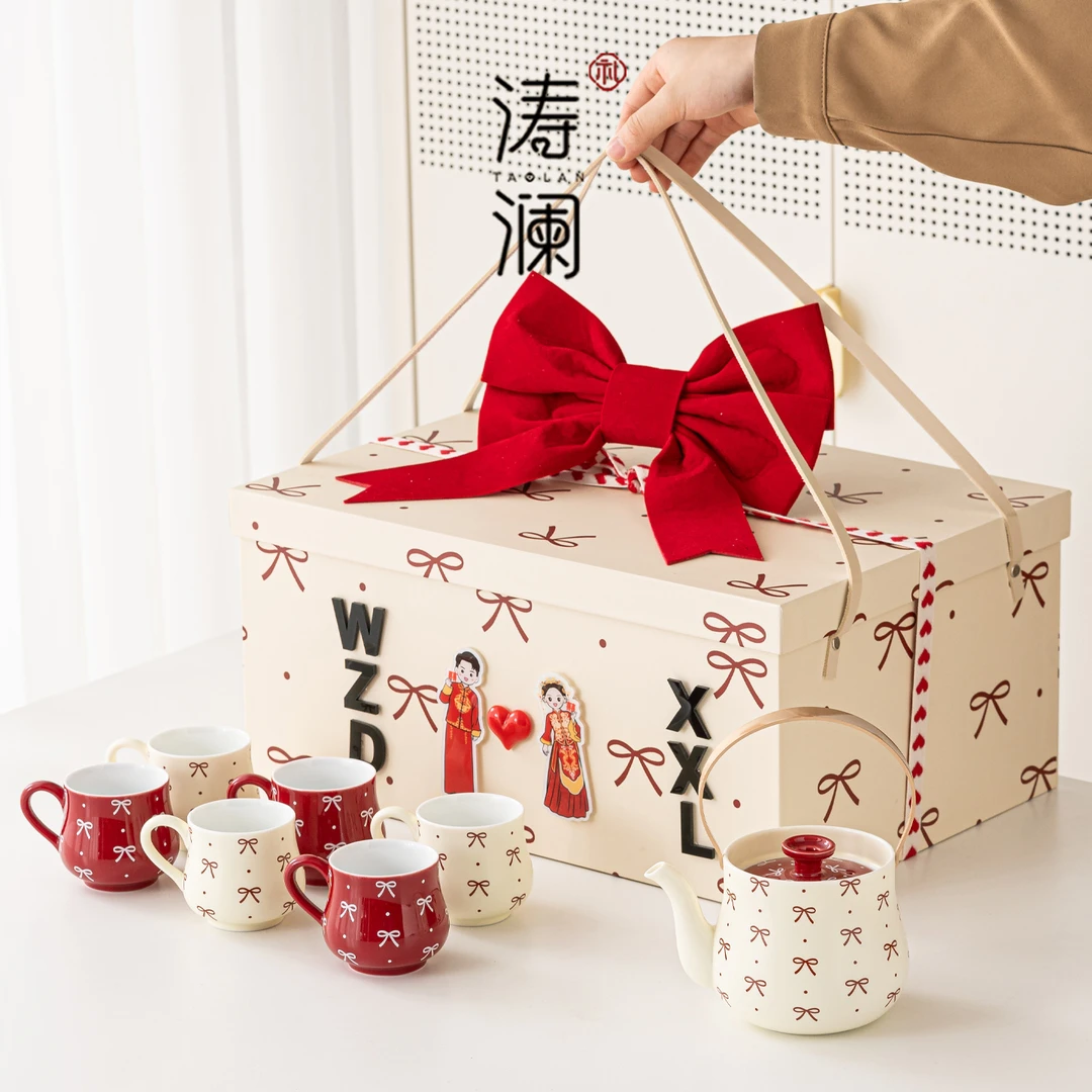 新婚礼物送闺蜜朋友特别的结婚送新娘订婚伴手礼茶具套装高档实用