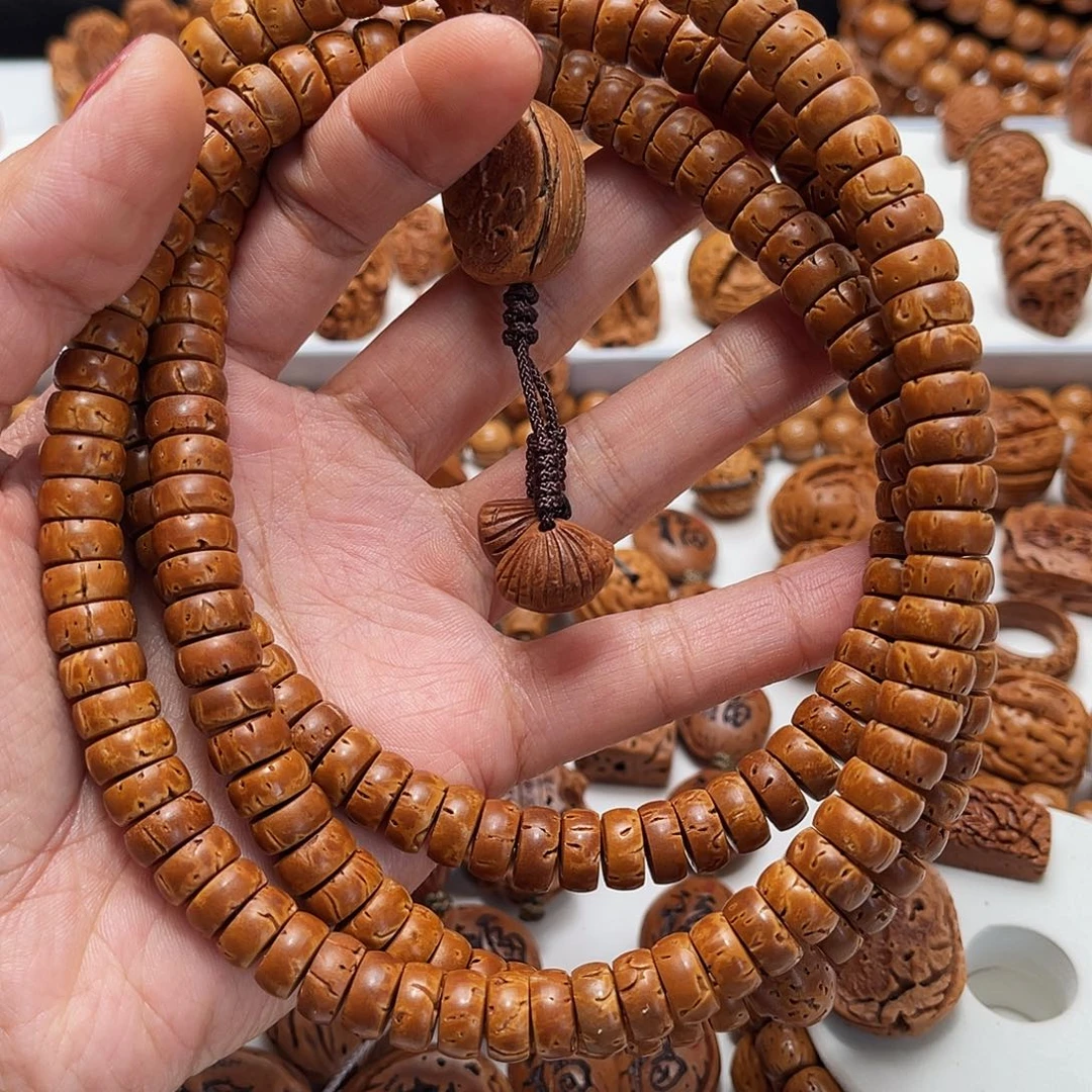 欧**蓝桃核手工制作工艺