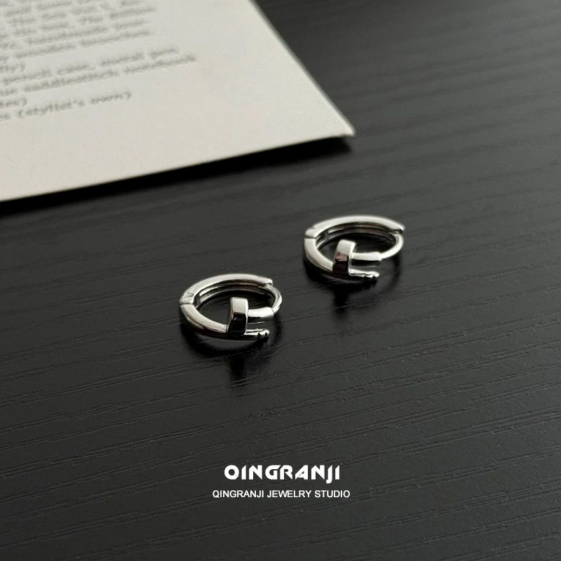 铜合金耳饰 时尚潮流配饰钉子耳环痞帅男款耳钉个性男生饰品礼物