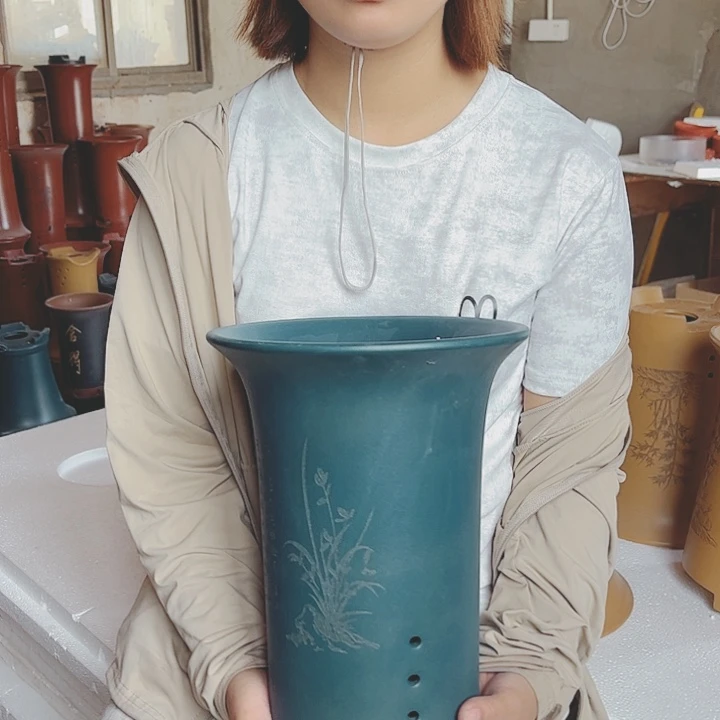 紫砂花盆宜兴紫砂精品花盆