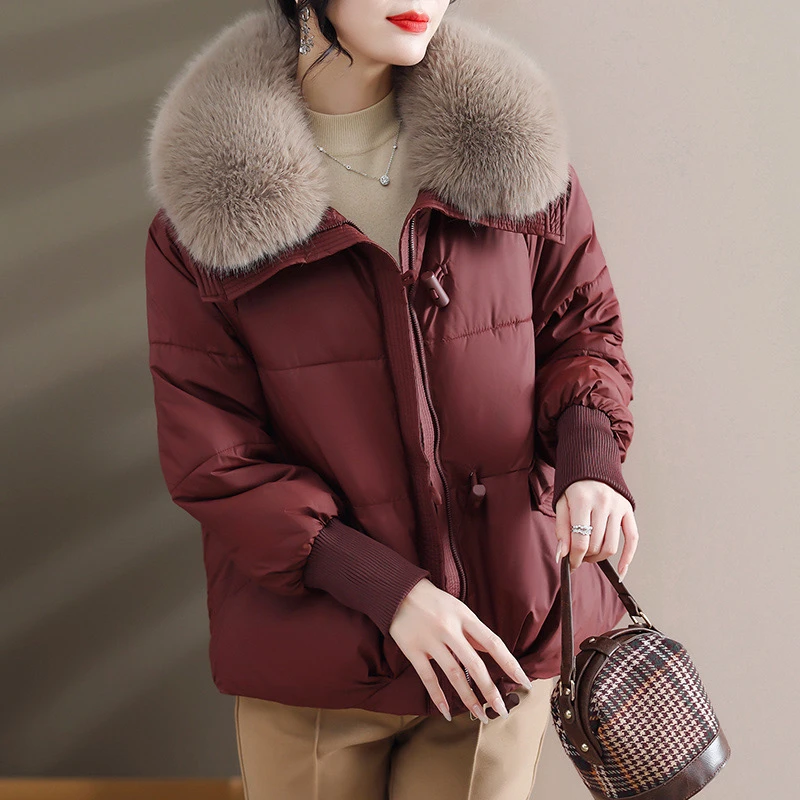 【雪夕】妈妈冬装保暖棉服中老年女装棉衣外套C-X-NYBE28M8