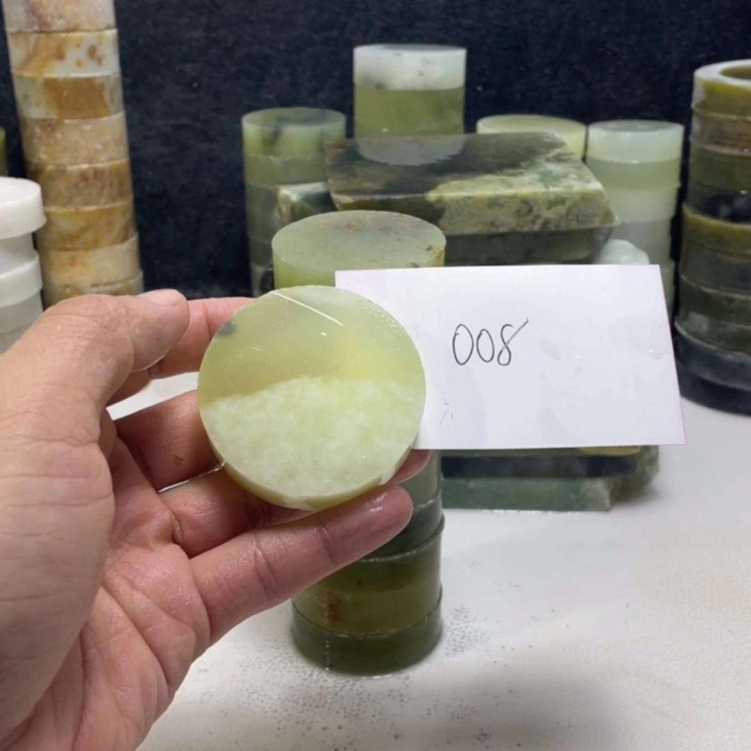 【闪购商品】蛇纹石玉珠宝半成品未镶嵌老*