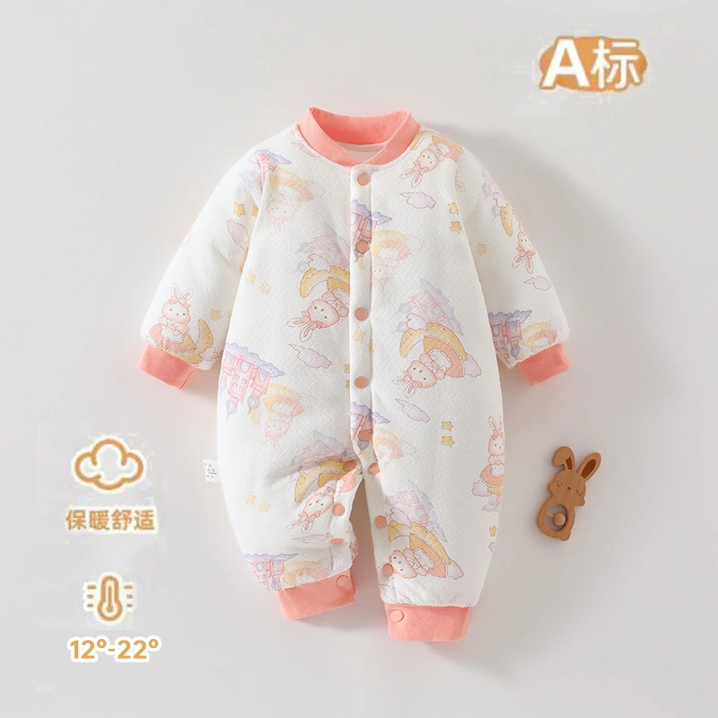 600-800 150克棉服 主播过款链接冬加厚棉服无骨婴幼儿爬服纯棉