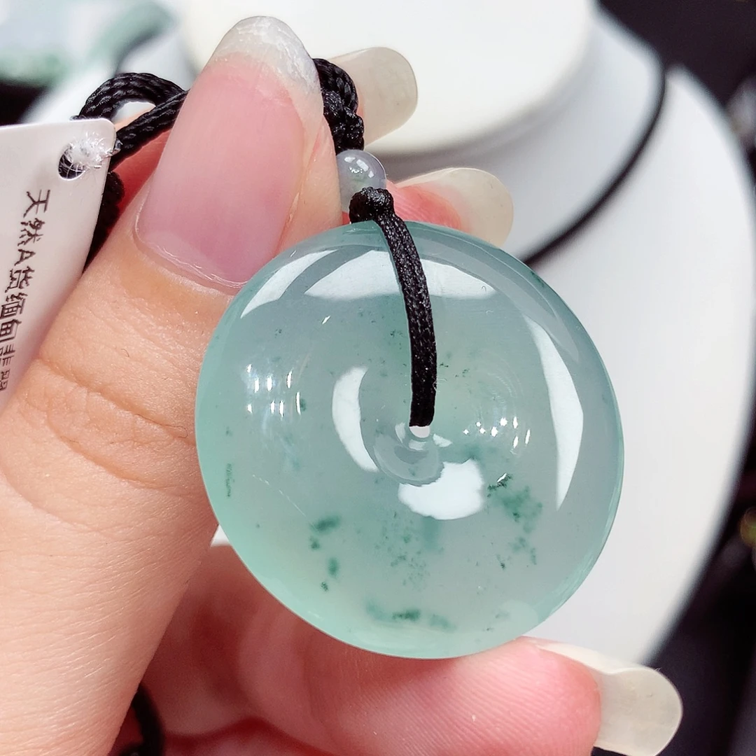 翡翠未镶嵌颈饰翡翠91，29.5/5.9