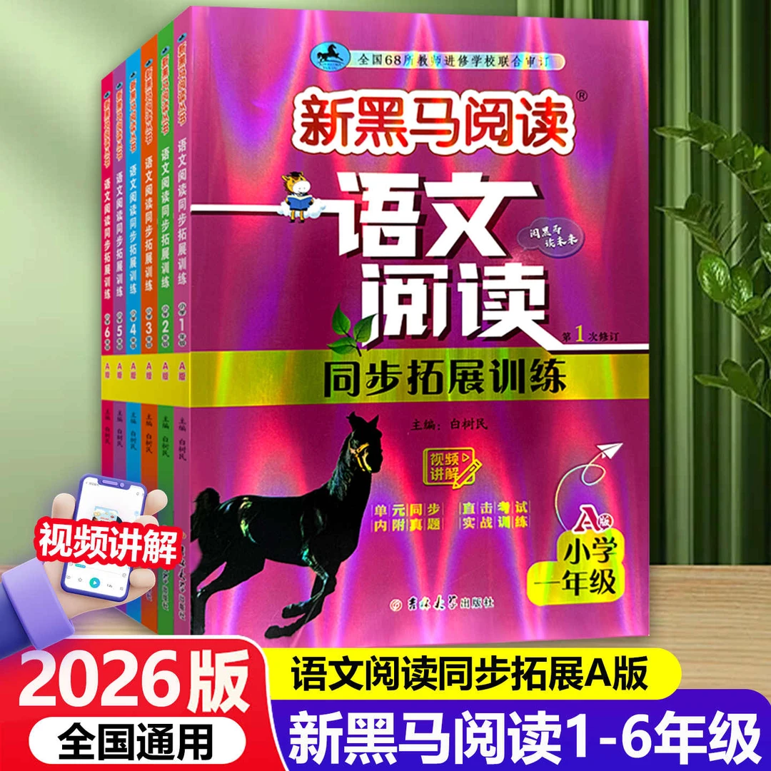 2025新黑马阅读语文阅读同步拓展训练A版 小学教材同步巩固强化