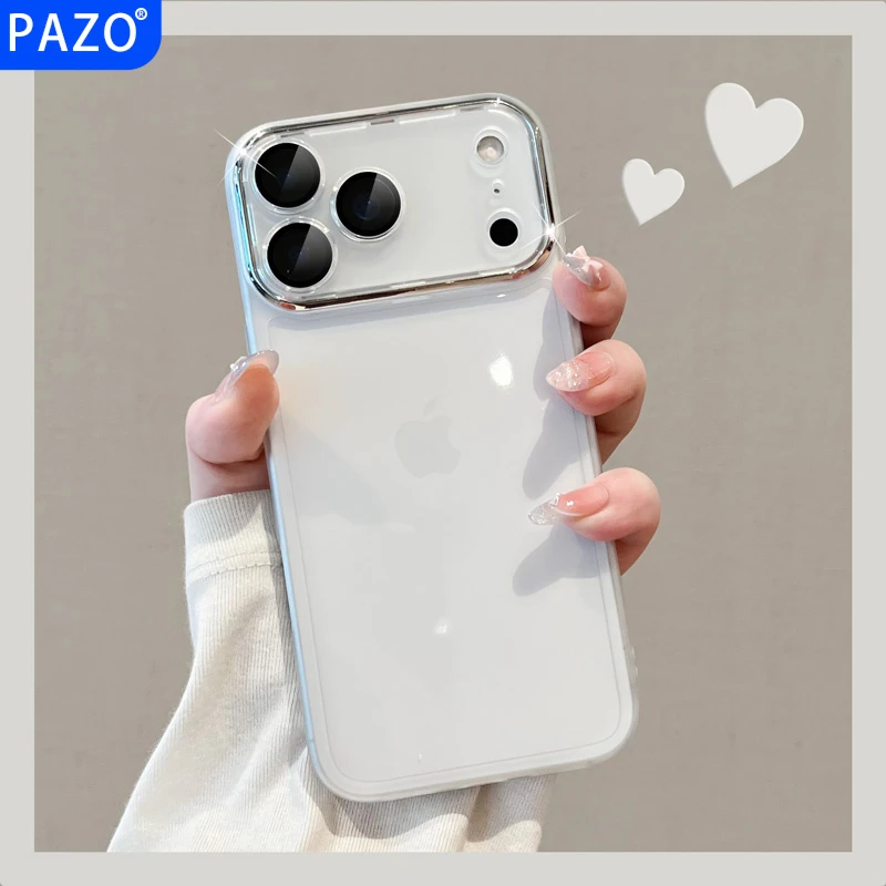适用苹果17promax手机壳自带镜头膜iphone17pro外壳软air全包防摔