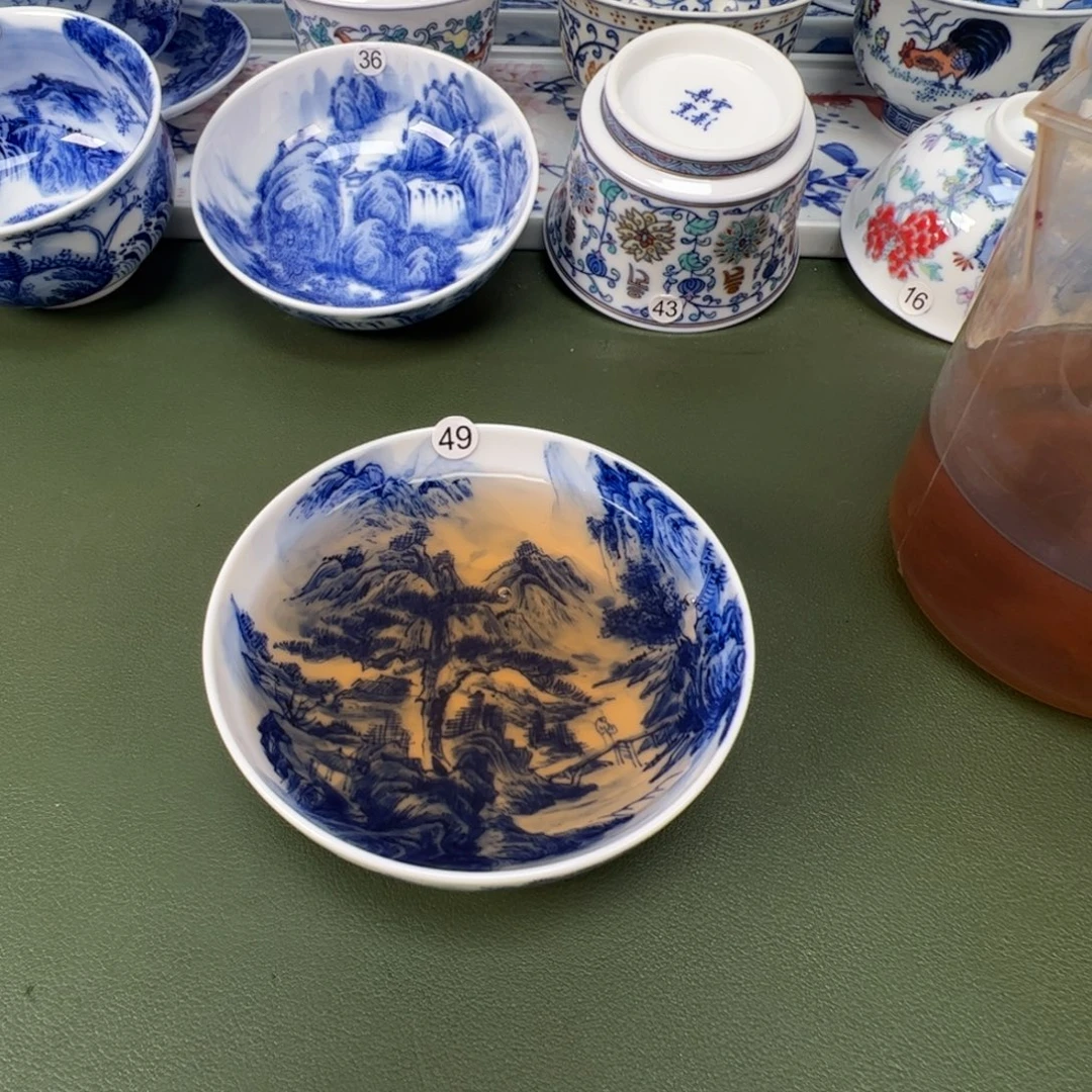 景德镇纯手工纯手绘茶具木木49