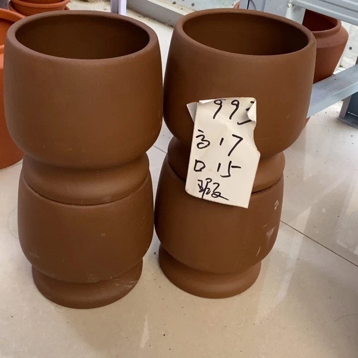 粗陶红陶绿植花盆993