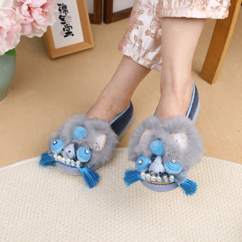 锦兮棠纯手工千层底虎头老北京老虎虎头鞋女款爆款2025新款