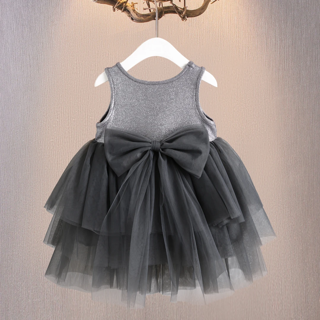 女童连衣裙吊带新款夏季儿童周岁礼服女宝宝公主纱裙背心蓬蓬裙