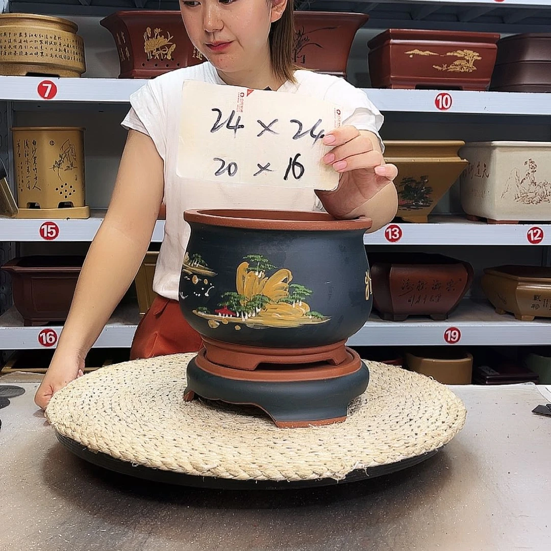 紫砂花盆紫砂花盆