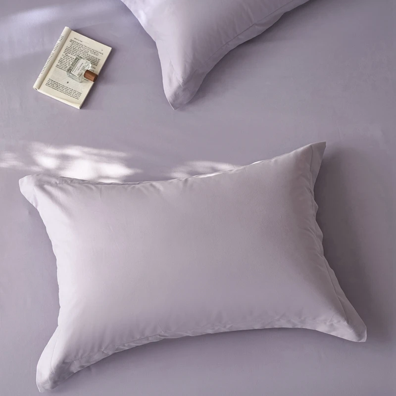 高档100支新疆长绒棉枕套一对装纯色酒店风纯棉家用枕头套48x74cm