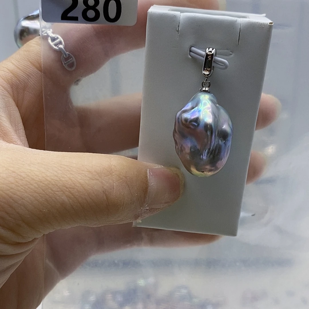 颈饰合金淡水珍珠