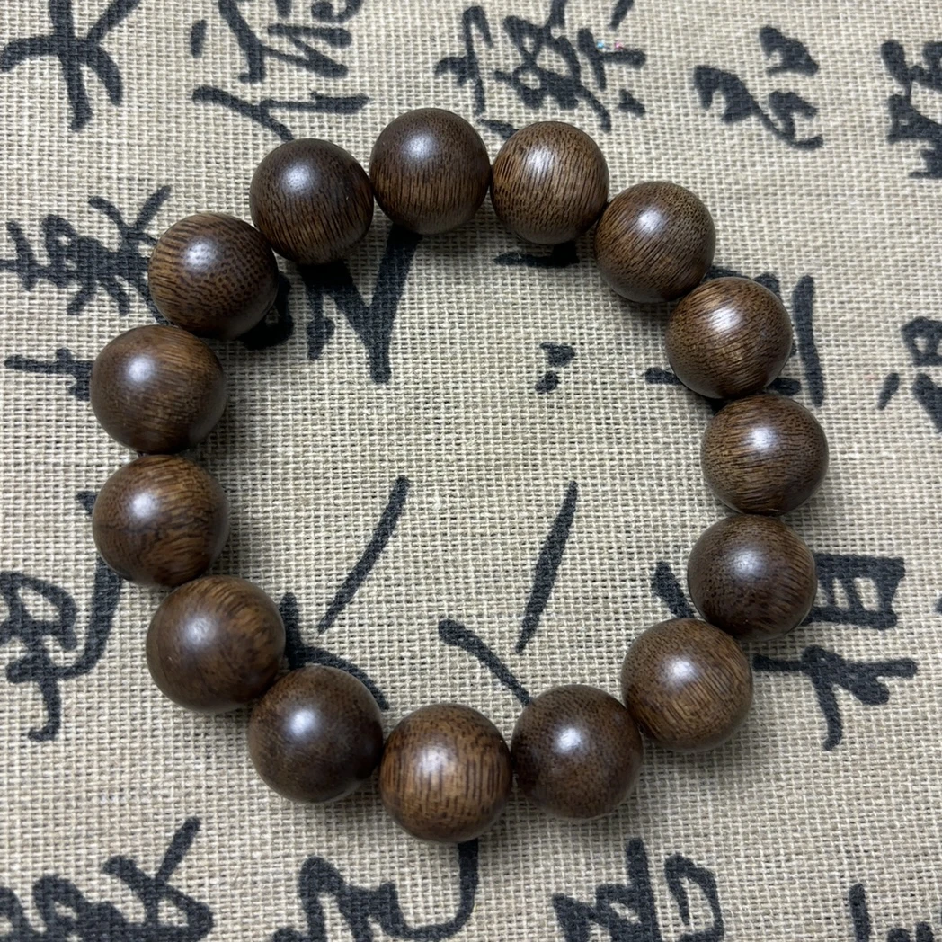 沉香越南芽庄红土沉香1.4cm沉水圆珠（多样性发一件）