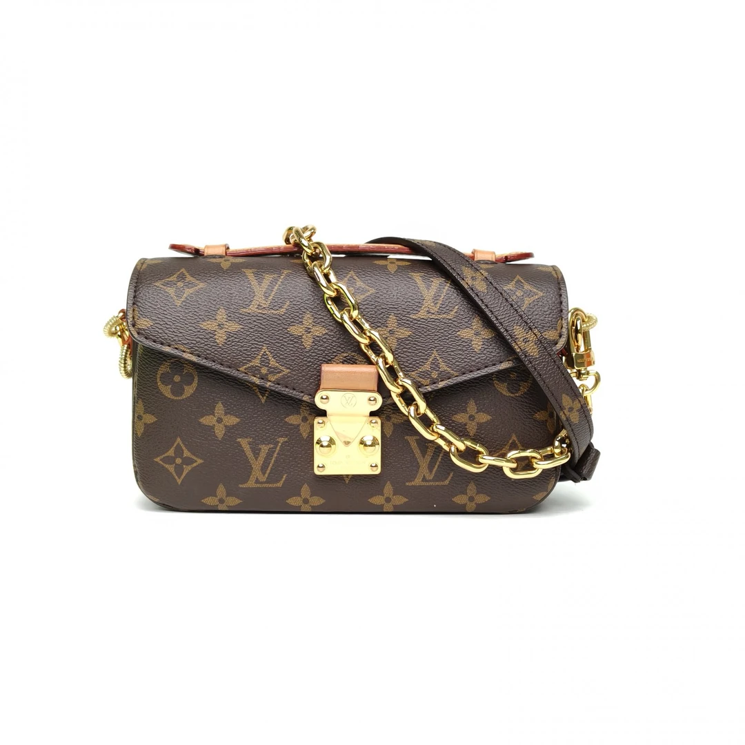 95新 LouisVuitton/路易威登 【娇】横版邮差包老花PVC芯片 520310