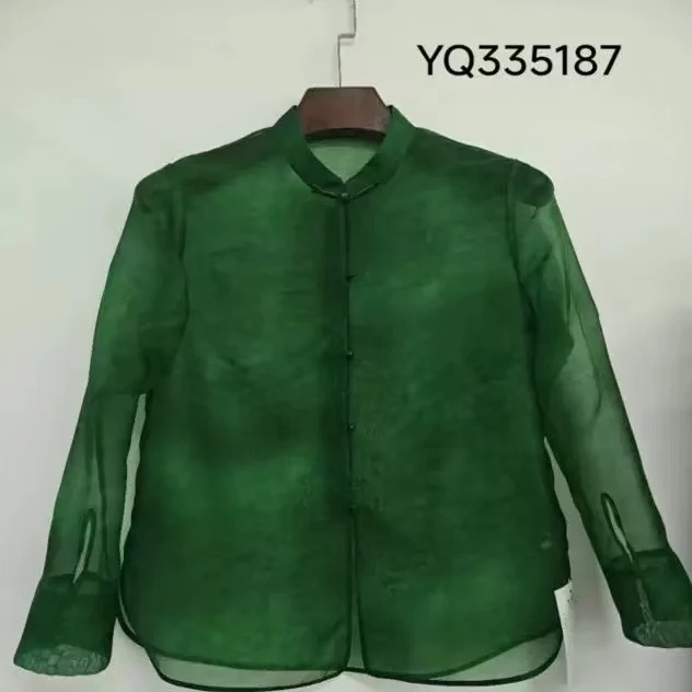 桑蚕丝欧根纱防晒衫335187清仓