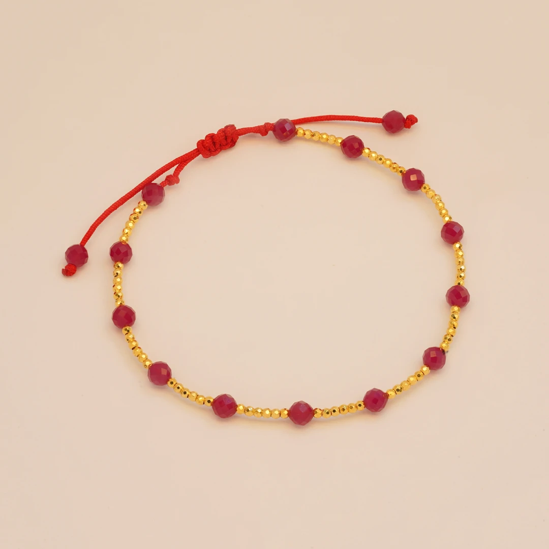 18k金璀璨满天星红绳配件（含绳）【QL07338】