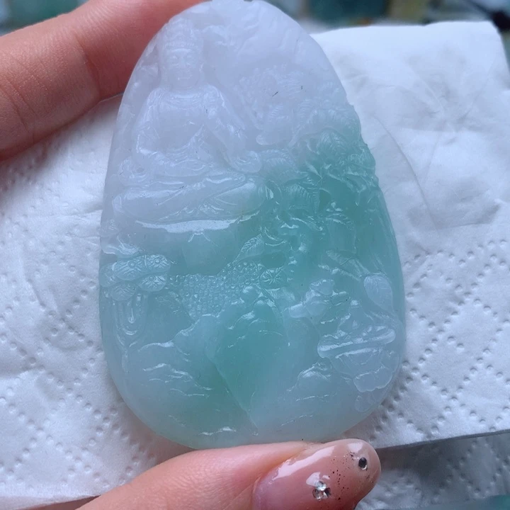 定制翡翠未镶嵌观音