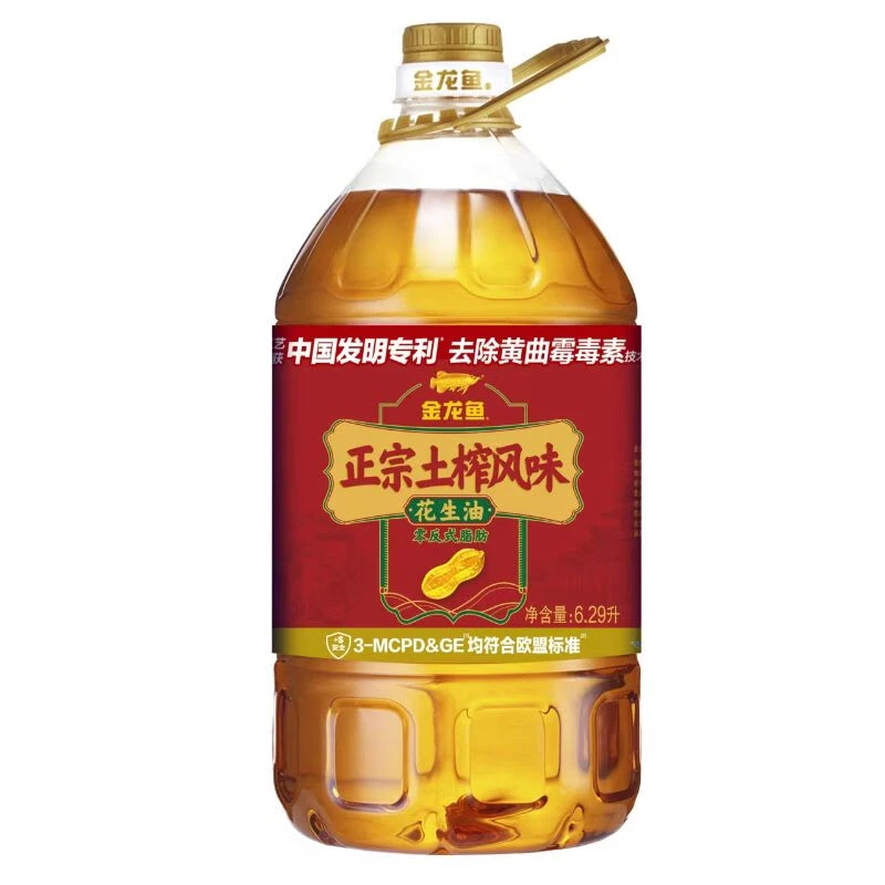 金龙鱼正宗土榨风味花生油6.29L/桶