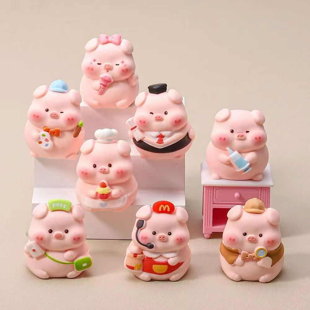 【九宫格】 职业小猪 车载摆件创意可爱