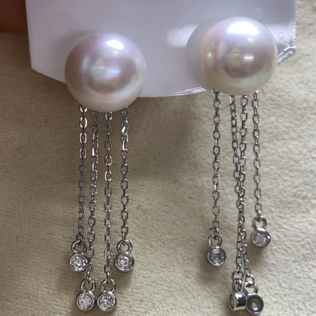 耳饰淡水珍珠银S925镶嵌