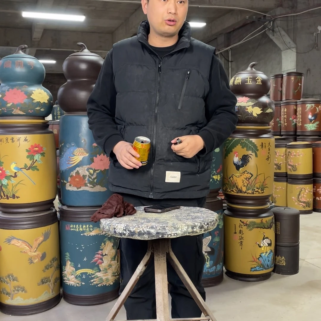 宜兴原矿紫砂茶叶罐