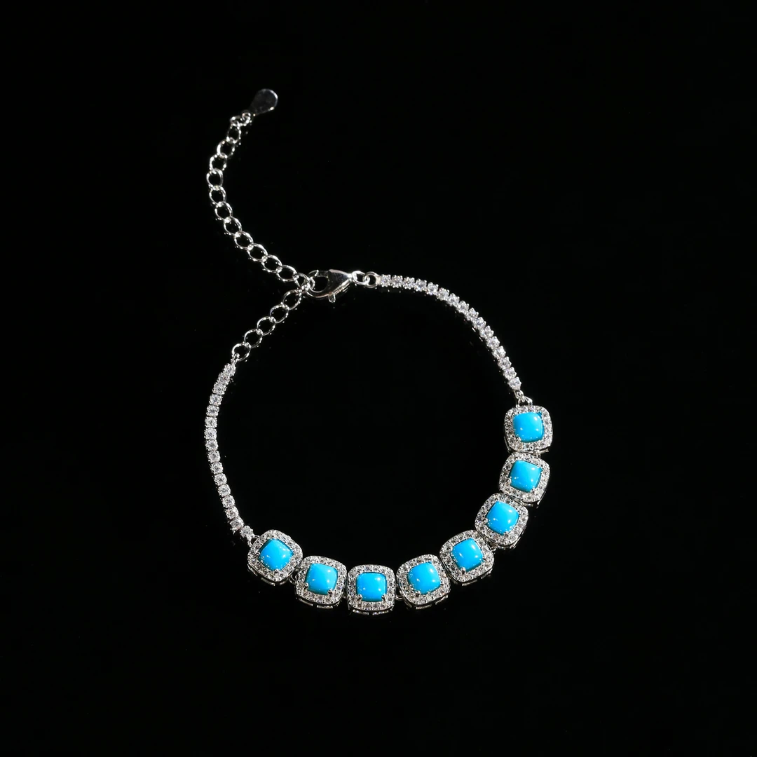 S925睡美人方形手链4mm-XZ0152BZ